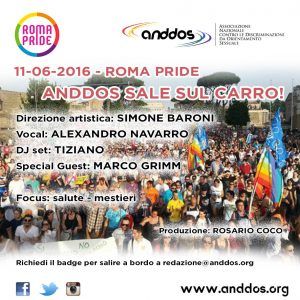 (foto) carro ANDDOS - Roma Pride 2016
