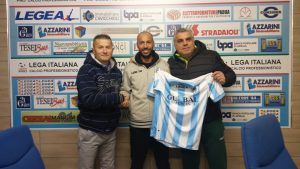 Da sin. il Direttore Sportivo Gianni Sanavia, Raffaello Incitti ed il Direttore Generale Ciro Montella