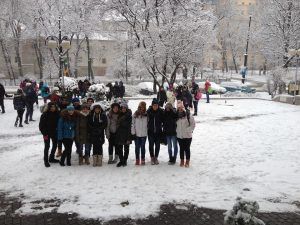Gli studenti del Chiominto durante il viaggi della memoria 2015 (10)