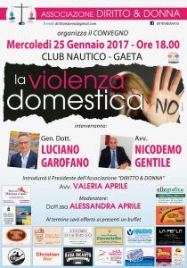 Locandina convegno La violenza domestica