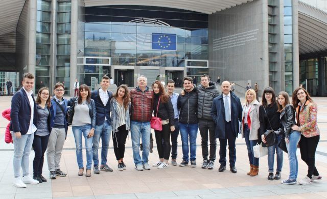 foto stage Bruxelles studenti di Fondi