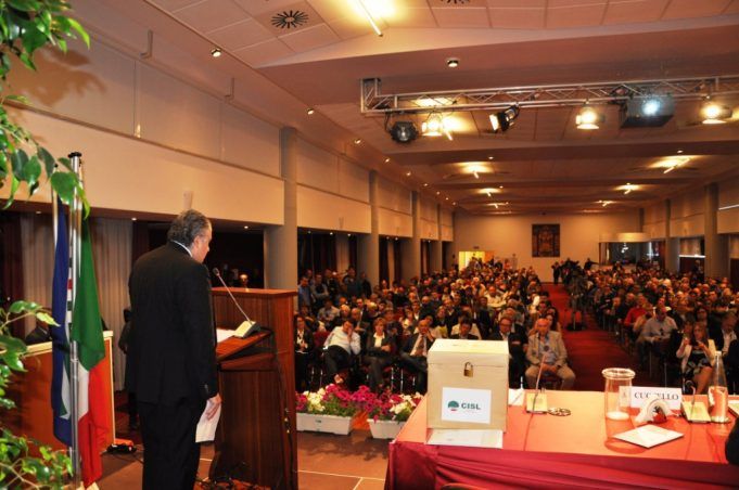 Cecere sul palco