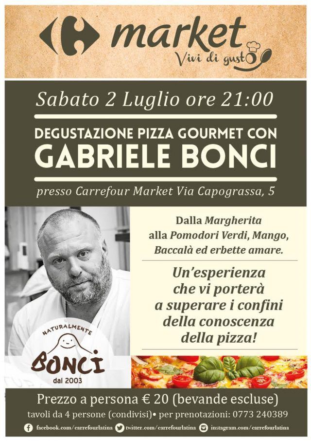 Cena Carrefour Latina con Gabriele Bonci