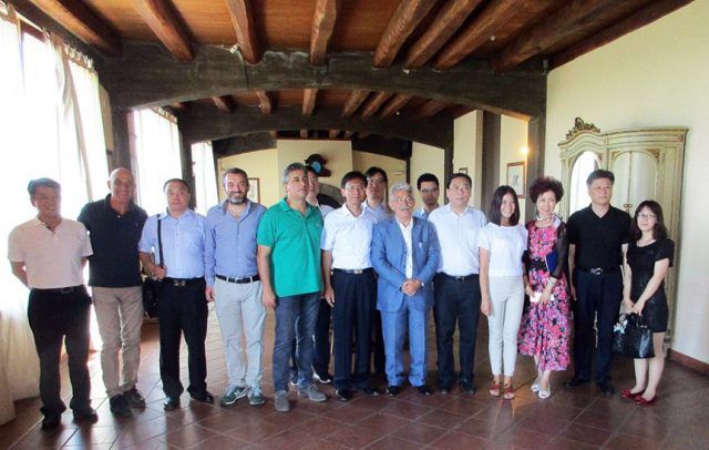 Delegazione cinese a Cori
