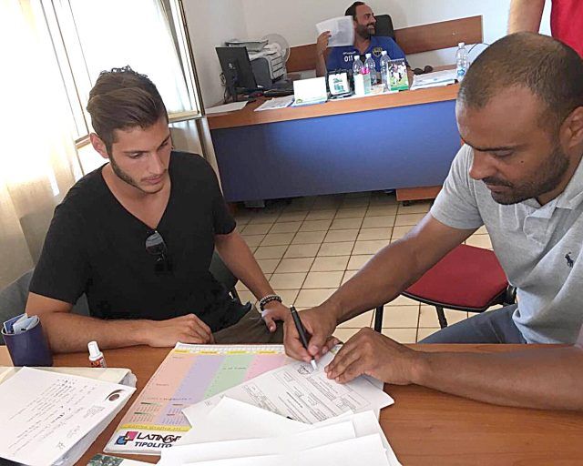 Filippo Bandinelli con il presidente Pasquale Maietta