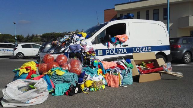 sequestro polizia locale Municipale Latina