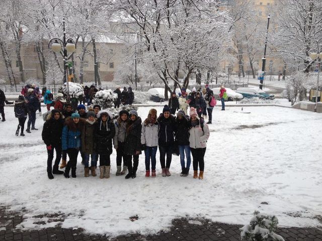 Gli studenti del Chiominto durante il viaggi della memoria 2015 (10)