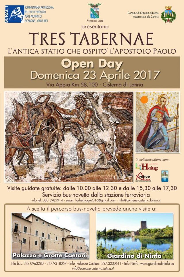 TRES TABERNAE, domenica open day