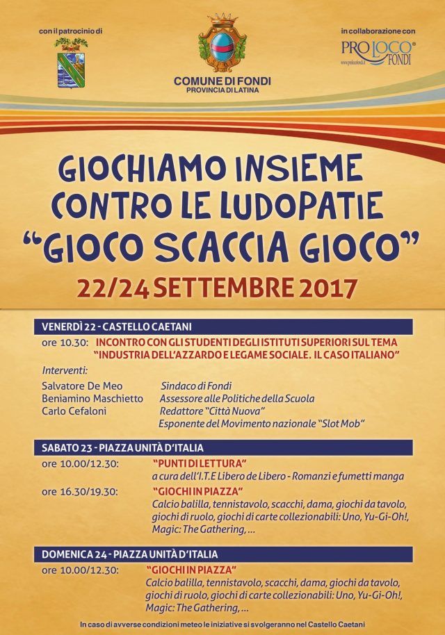 70x100 Giochiamo insieme contro le ludopatie