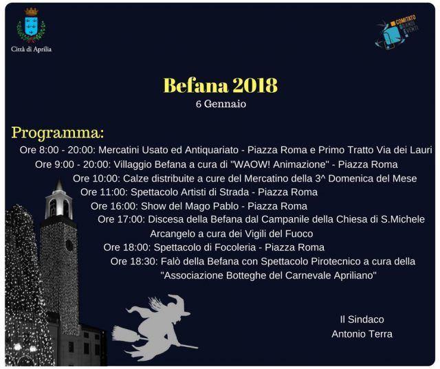Befana aprilia 2018