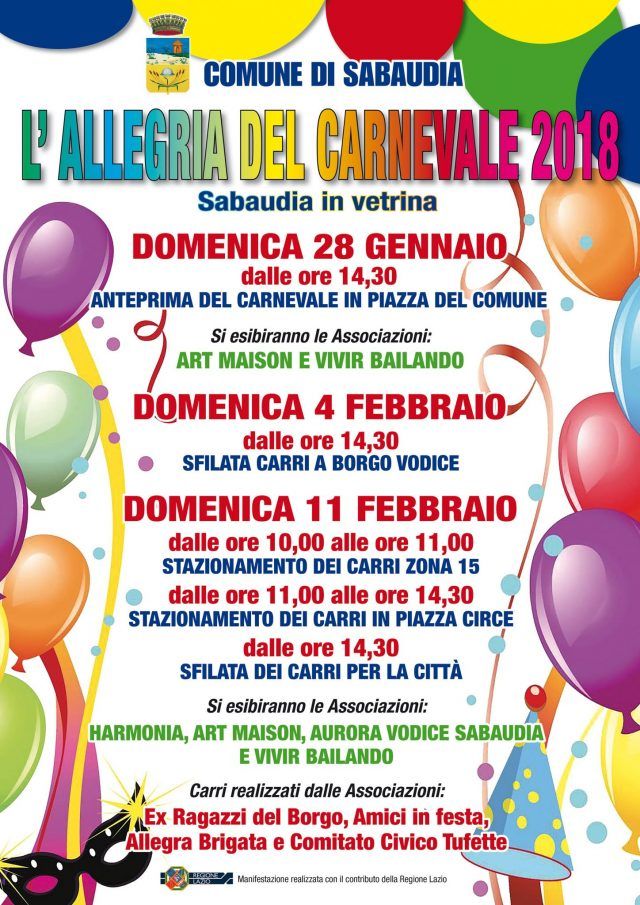 locandina carnevale