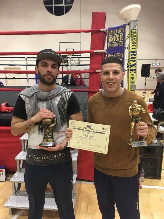 BOXE-Gianmarco Balestra con il tecnico Devis Chiarucci
