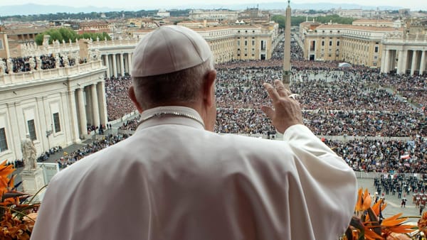 Papa Francesco urbi et orbi pasqua (foto Ansa)-2