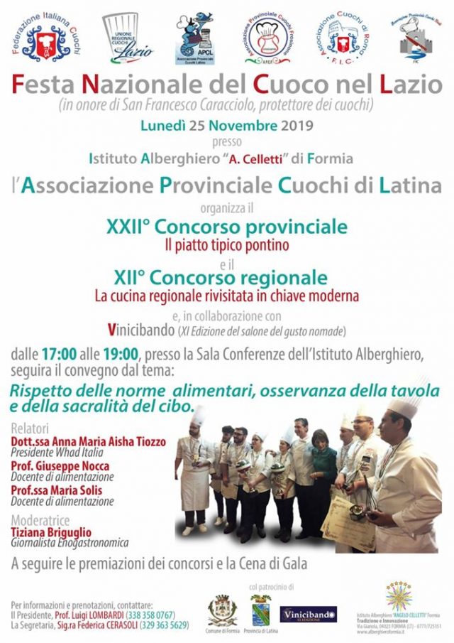 locandina festa del cuoco 2019