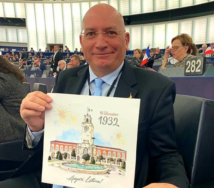 Adinolfi cartolina compleanno Latina
