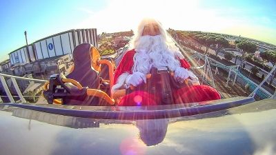 babbo natale cinecittà montagna russa