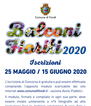 Fondi-Balconi fioriti 2020
