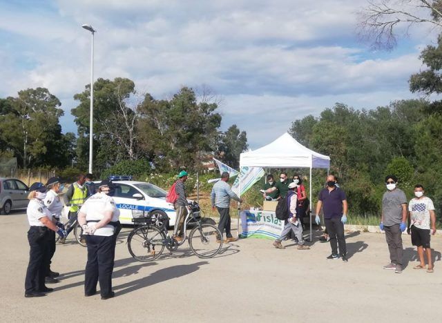 Sabaudia-donazione mascherine lav. agricoli