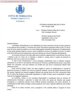 Terracina-richiesta asl Tintari