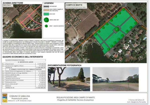 Sabaudia-Campo Marte progetto