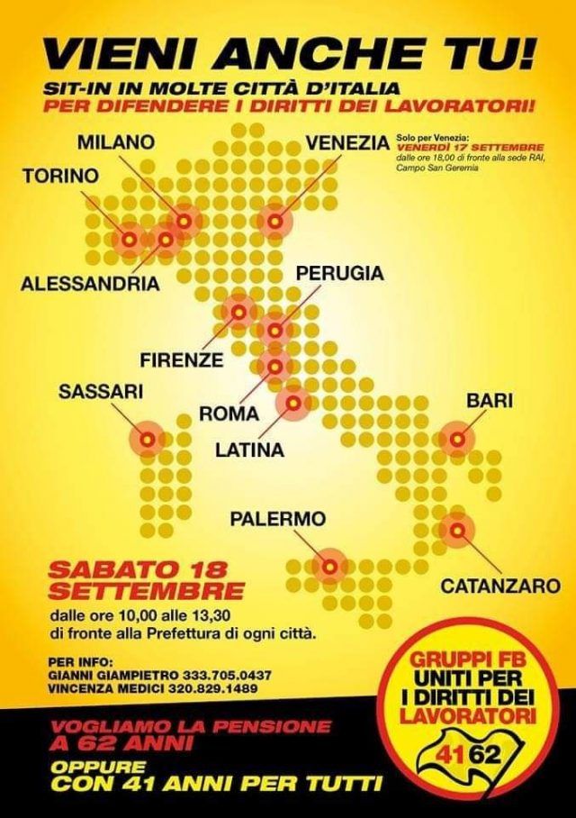 manifesto lotta lavorat italia