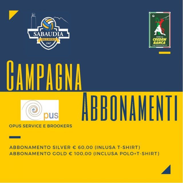Opus Sabaudia-abbonamenti