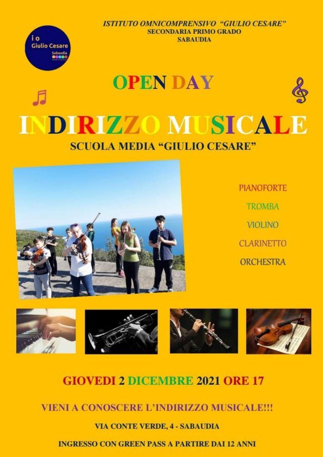 Sabaudia-Giulio Cesare open day musicale