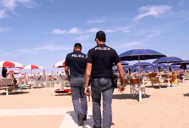 polizia spiaggia