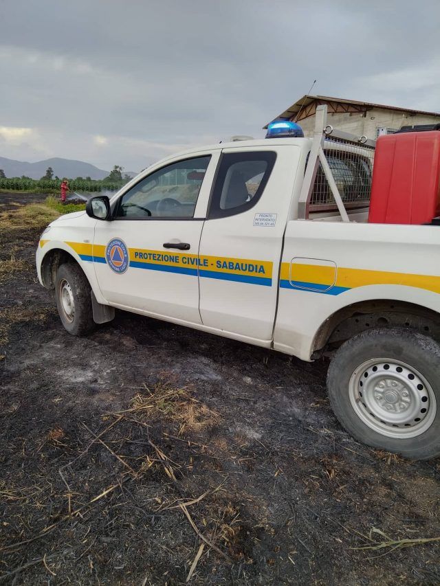 Sabaudia-Protezione Civile incendio