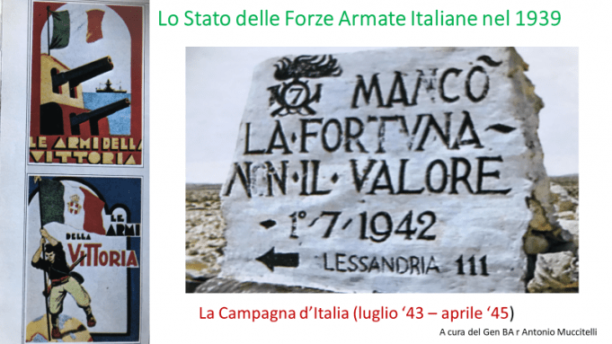 Locandina Conferenza Tematica sullo Stato delle FFAA nel1939 del 30.09.2022