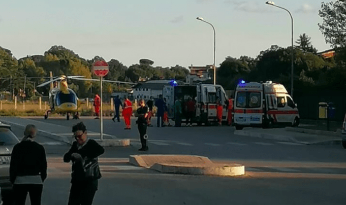 Eliambulanza scuola media Virgilio