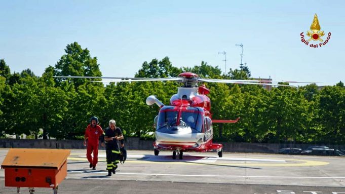 elicottero vigili del fuoco latina