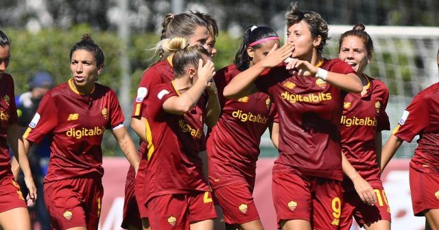Italian football Serie A Women match AS Roma vs AC Milan