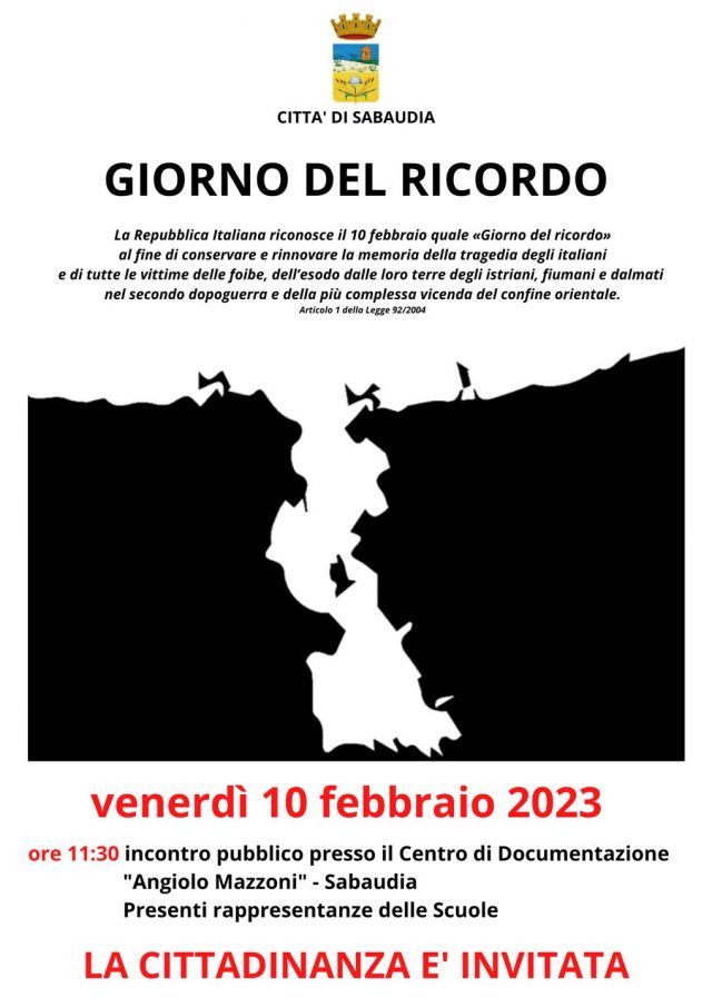 Sabaudia-Giorno Ricordo 2023