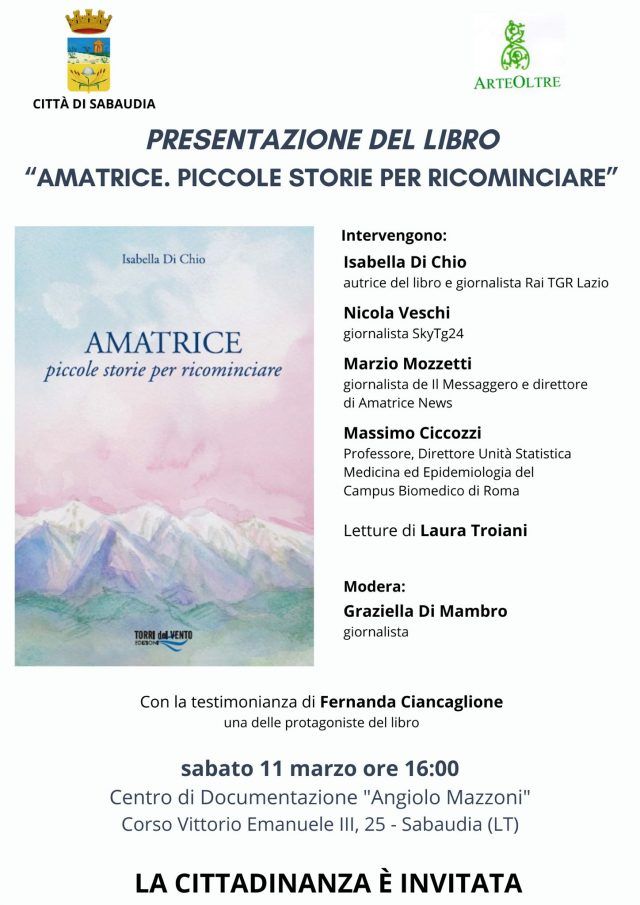 Sabaudia-libro Amatrice