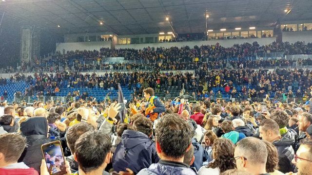 Festa nello stadio
