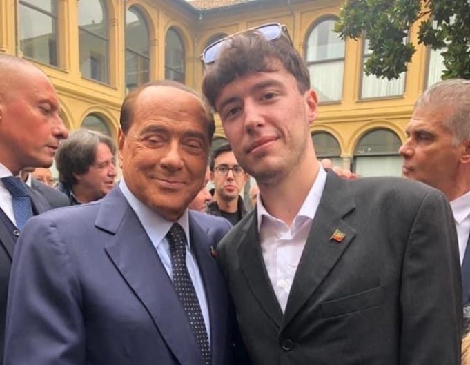 Silvio Berlusconi e Luca Palmegiani