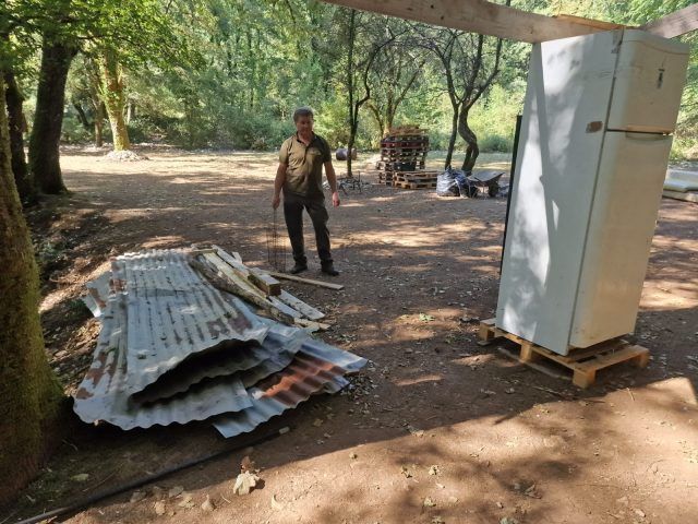 Itri-accampamento demolito