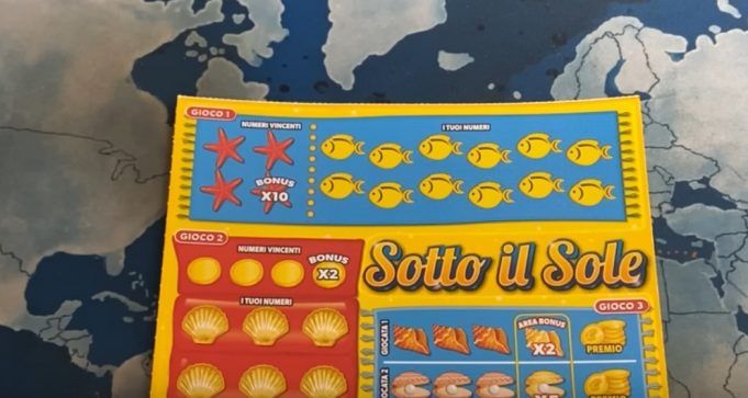 biglietto gratta e vinci sotto il sole