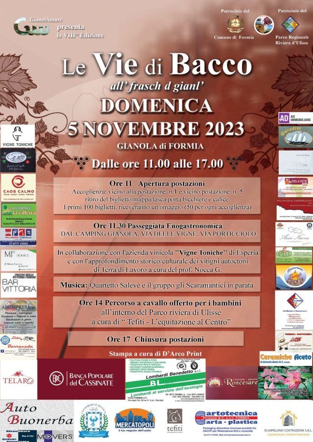 Formia-Vie di Bacco