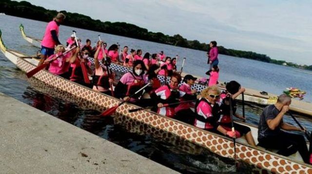 Sabaudia-dragon boat rosa