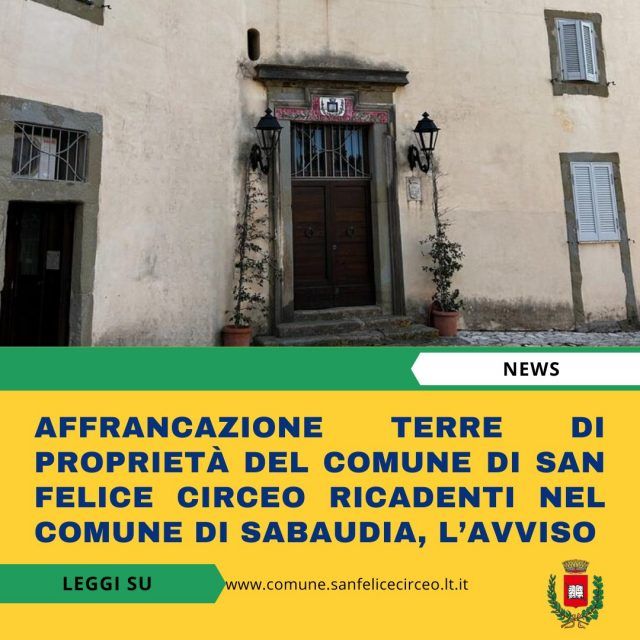 San Felice-affrancazione terreni