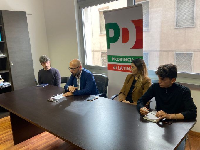conferenza stampa pd latina