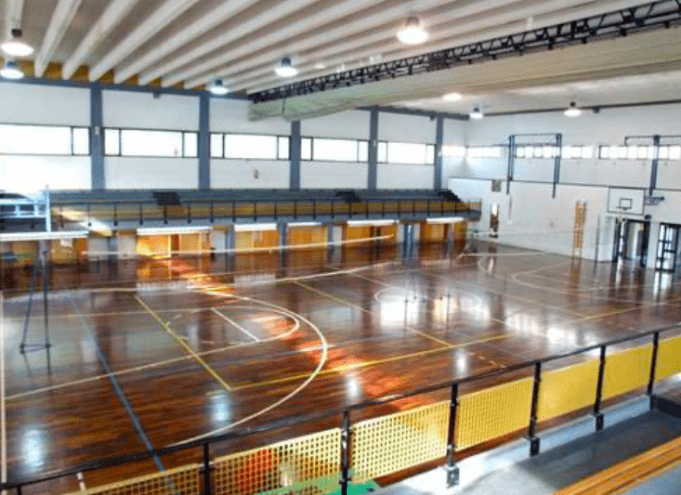 La palestra del Liceo "Dante Alighieri" di Latina