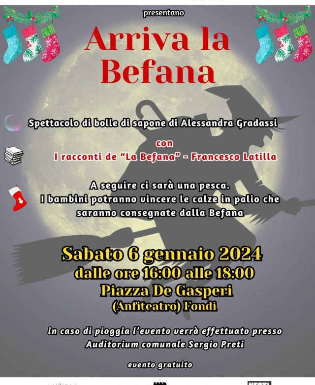 Locandina arriva la befana a fondi