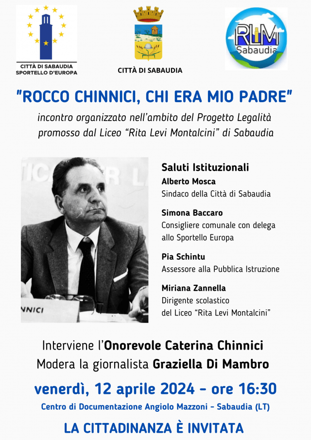 Sabaudia-Chinnici incontro