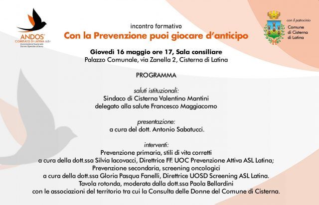 Cisterna-prevenzione incontro