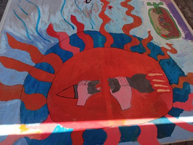 Formia-performance pittura