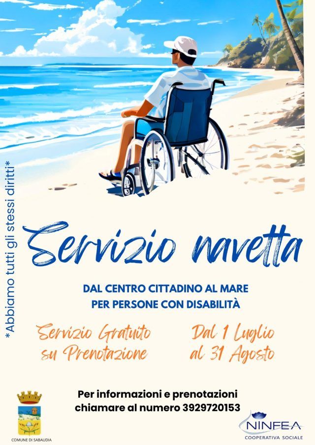 Sabaudia-servizi spiaggia disabili