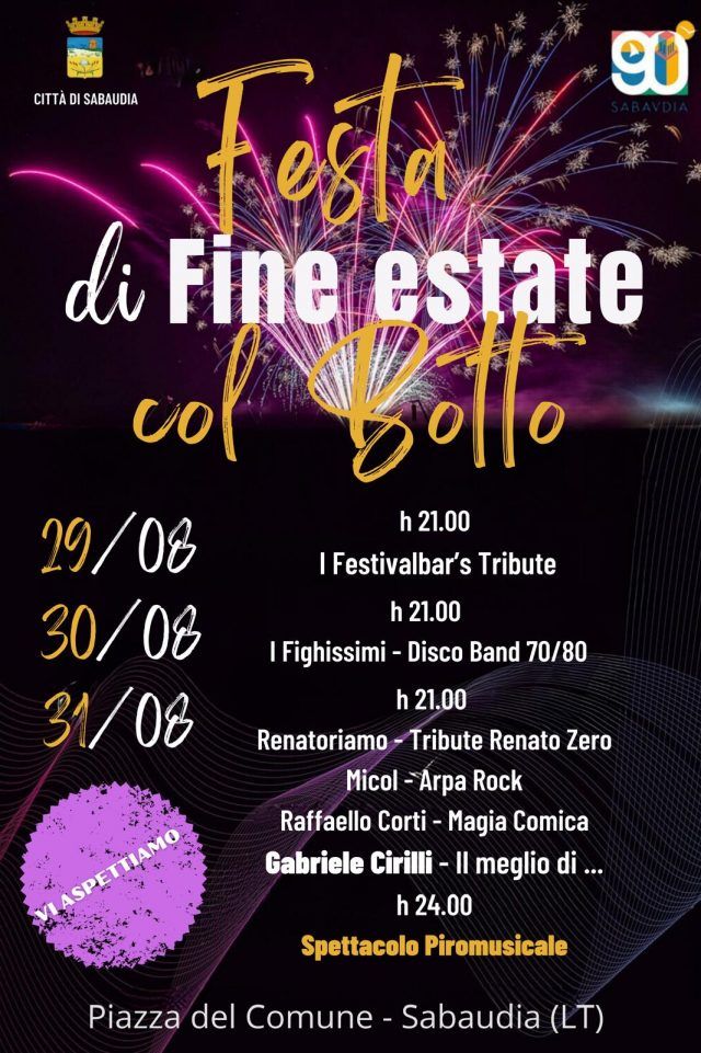 Sabaudia-festa fine estate 2024